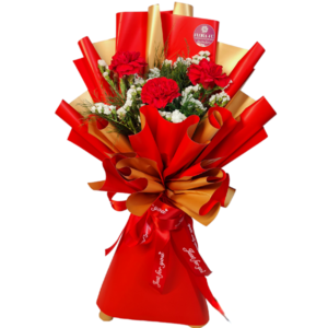 Imported Carnations Bouquet - Image 3