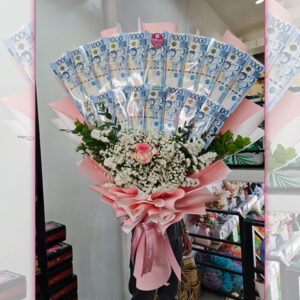 Arm Arrangement with Imported Flowers