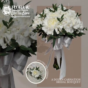 Dozen Carnation Bridal Bouquet