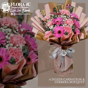 Dozen Carnation & Gerbera Bouquet