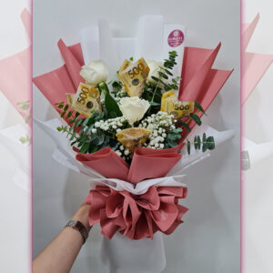 Semi-Round Arrangement with Imported Flowers - Image 5
