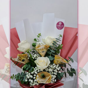 Semi-Round Arrangement with Imported Flowers - Image 4